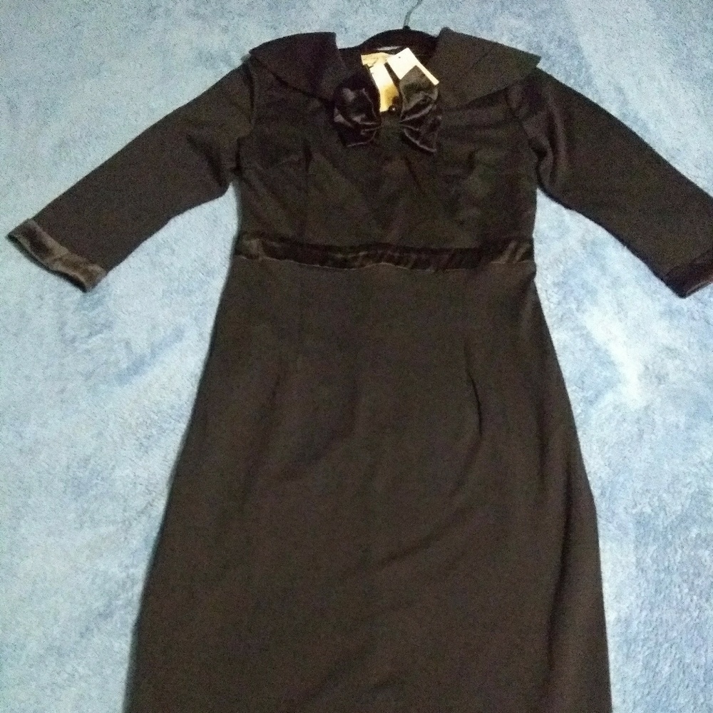 NWT Black Fitted Wiggle Lindy Bop Dress